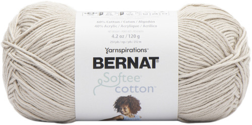 Bernat Softee Cotton Yarn-Feather Gray - 161269-69002 - 057355481039