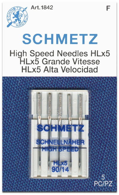 10 Pack - Schmetz HLx5 High Speed Machine Needles-Size 90/14 5/Pkg - 1842 - 036346918426 10 Pack - Schmetz HLx5 High Speed Machine Needles-Size 90/14 5/Pkg - 1842 - 036346918426