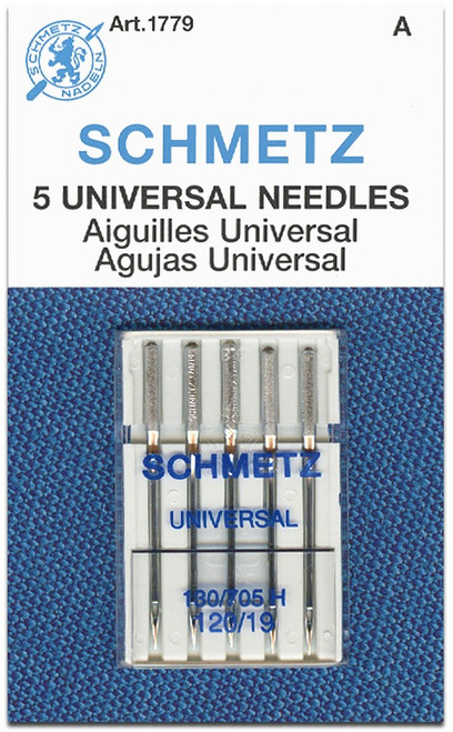 10 Pack Schmetz Universal Regular Point Machine Needles-Size 120/19 5/Pkg 1779 - 036346317793