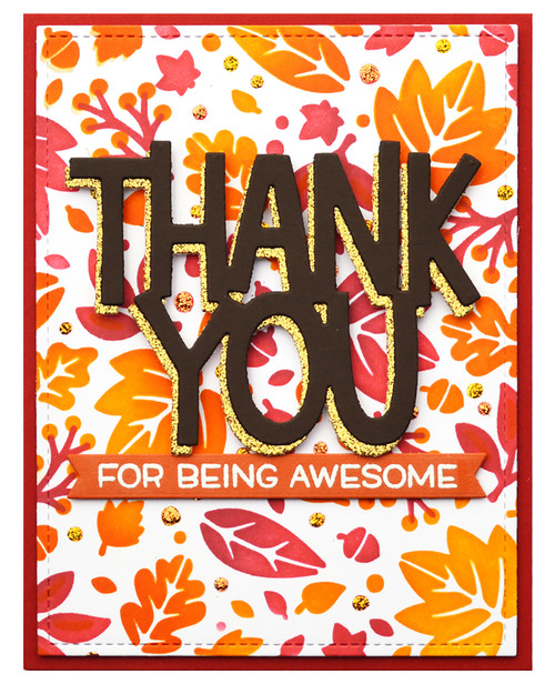 Lawn Cuts Custom Craft Die-Giant Thank You - LF2692 Lawn Cuts Custom Craft Die-Giant Thank You - LF2692