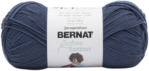 Bernat Softee Cotton Yarn-Seaside Blue - 161269-69011 - 057355481121