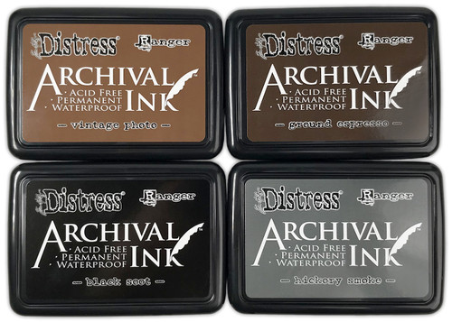 Tim Holtz Distress Archival Ink Pad Stack-Basics - MPK77947 Tim Holtz Distress Archival Ink Pad Stack-Basics - MPK77947