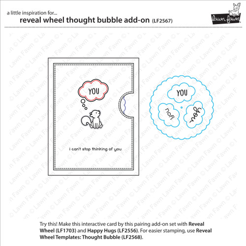 Lawn Cuts Custom Craft Die-Reveal Wheel Thought Bubble Add-On LF2567