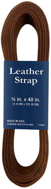 Realeather(R) Crafts Leather Strap 3/4"X48"-Dark Acorn SS07548-027 - 870192014839