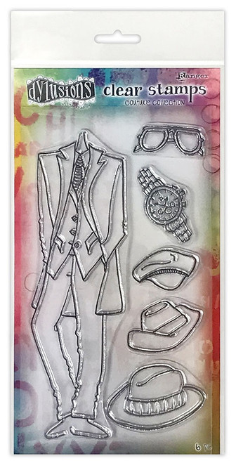 Dyan Reaveley's Dylusions Couture Stamp Set-A Day At The Races DYB78326 - 789541078326