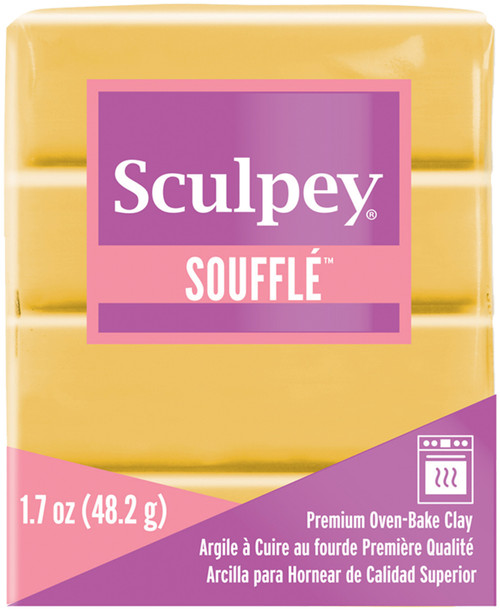 Sculpey Souffle Clay 1.7oz-Yellow Orchre SU6-6521 - 715891652114