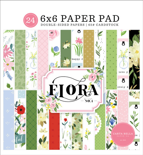 Carta Bella Double-Sided Paper Pad 6"X6" 24/Pkg-Flora No. 4 LN135023