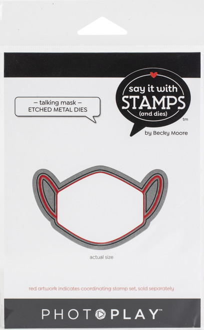 PhotoPlay Say It With Stamps Die Set-Talking Mask - SIS2666 - 709388326664