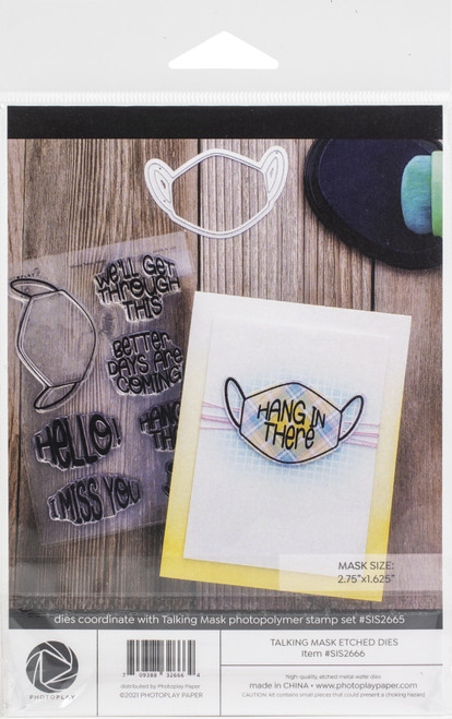 PhotoPlay Say It With Stamps Die Set-Talking Mask - SIS2666