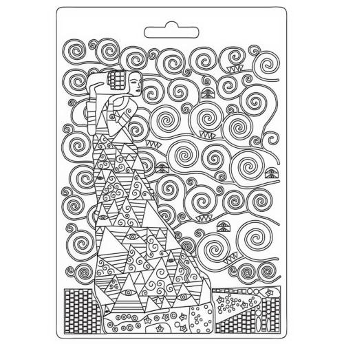 Stamperia Soft Maxi Mould A5-The Waiting, Klimt - 3PTA5600 - 59931100191905993110019190