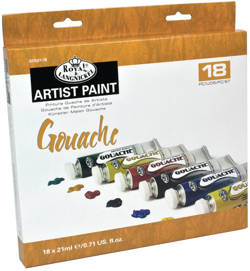 Royal & Langnickel(R) essentials(TM) Gouche Paints 21ml-18/Pkg - GOU2118