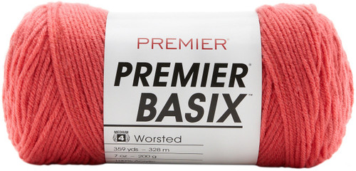 3 Pack Premier Basix Yarn-Salmon 1115-63 - 847652099002