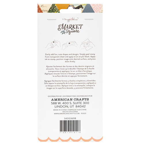 3 Pack - Maggie Holmes Market Square Acrylic Stamps 15/Pkg- - MH003698 3 Pack - Maggie Holmes Market Square Acrylic Stamps 15/Pkg- - MH003698