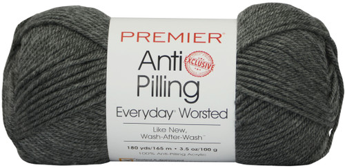 3 Pack - Premier Anti-Pilling Everyday Worsted Yarn-Charcoal - DN100-73 - 847652093222