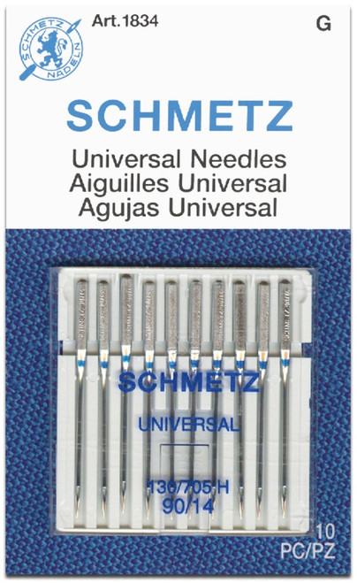 Schmetz Universal Machine Needles-Size 90/14 10/Pkg - 1834 - 036346918341