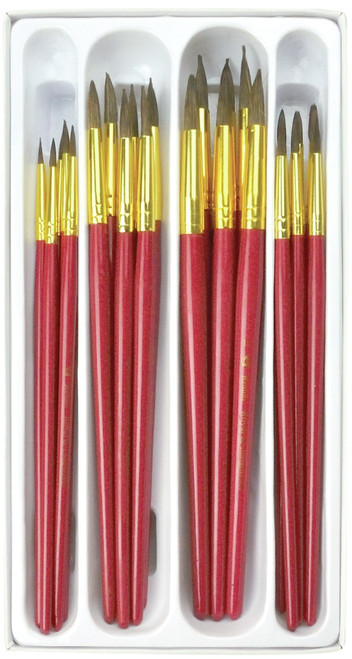 Royal & Langnickel(R) Classroom Value Packs(TM) 24/Pkg-Camel Hair Box Set - RCVP104 Royal & Langnickel(R) Classroom Value Packs(TM) 24/Pkg-Camel Hair Box Set - RCVP104