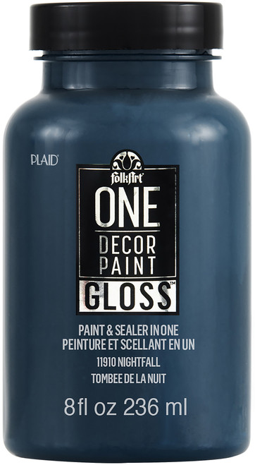 FolkArt ONE Decor Gloss Paint 8oz-Nightfall FODGF-11910 - 028995119101