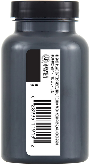 FolkArt ONE Decor Gloss Paint 8oz-Classic Black - FODGF-11913