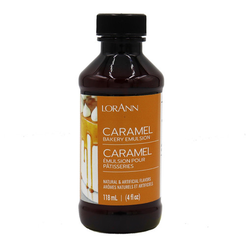 LorAnn Bakery Emulsions Natural & Artificial Flavor 4oz-Caramel 0806-0735