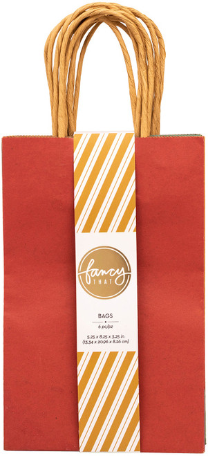 3 Pack - American Crafts Fancy That Small Gift Bags 5.25"x8.25" 6/pkg-Brights - 34007975 - 718813437066