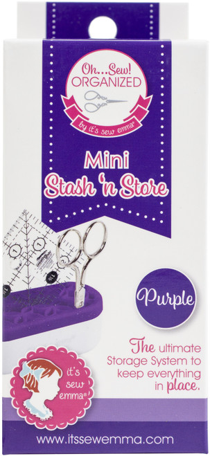 2 Pack - It's Sew Emma MINI OhSew! Organized Stash 'n Store-Purple - ISE748 - 602573579923