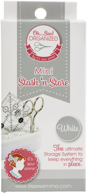 2 Pack It's Sew Emma MINI OhSew! Organized Stash 'n Store-White ISE749 - 602573579930