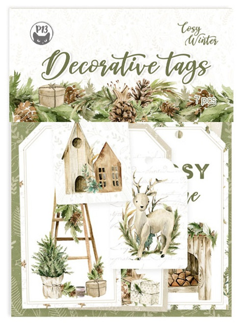 Cosy Winter Double-Sided Cardstock Tags 7/Pkg-#03 P13COS23 - 5907739326621