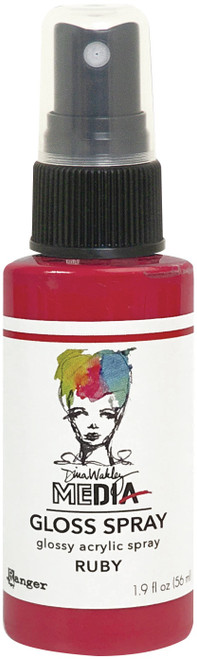 Dina Wakley Media Gloss Sprays 2oz-Ruby - MDO-73758 - 789541073758
