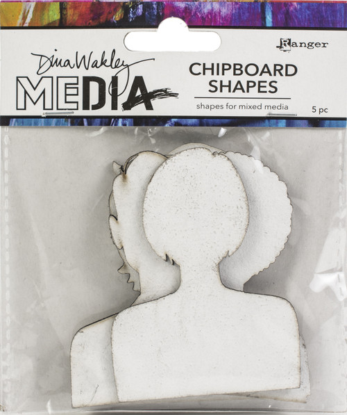 Dina Wakley Media Chipboard Shapes-Passport Photos MDA74939 - 789541074939
