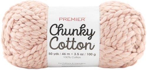 3 Pack - Premier Chunky Cotton Yarn-Pale Pink - 2057-05 - 840166812884 3 Pack - Premier Chunky Cotton Yarn-Pale Pink - 2057-05 - 840166812884