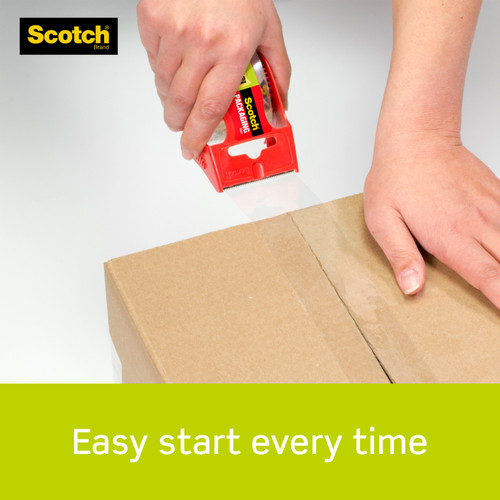 Scotch Sure Start Shipping Packaging Tape W/Dispenser-1.88"X800" Clear 145-3M