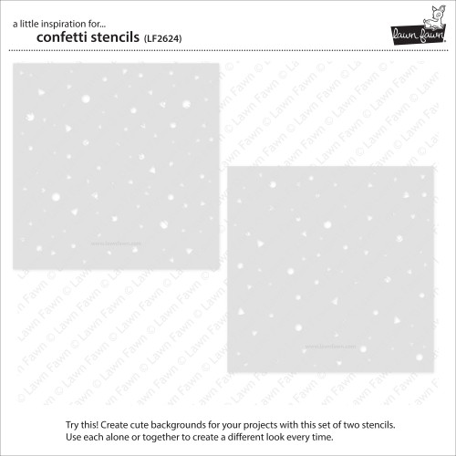 Lawn Clippings Stencils-Confetti LF2624 - 789554574464