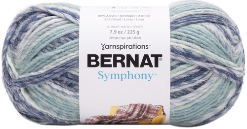 2 Pack Bernat Symphony Yarn-Sea Spray 166121-21006 - 057355472723