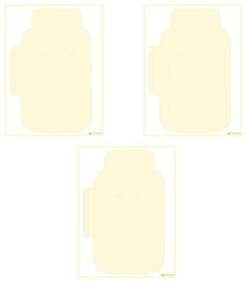 2 Pack - P13 Light Chipboard Decoration Base 6"X8"-Jar - P13CHI53 2 Pack - P13 Light Chipboard Decoration Base 6"X8"-Jar - P13CHI53