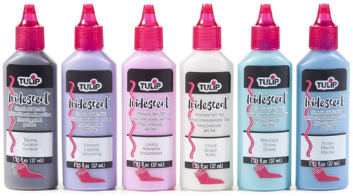 Tulip Dimensional Fabric Paint 6/Pkg-Iridescent - 38294