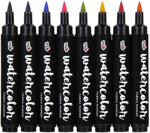 Tulip Fabric Watercolor Markers 8/Pkg-Rainbow 40543