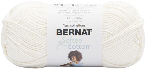 3 Pack - Bernat Softee Cotton Yarn-Cotton - 161269-69001 - 057355481022