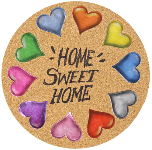2 Pack Hygloss Cork Coasters 6" Round 6/PkgH39606