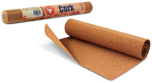 3 Pack Hygloss Cork Sheets 2mm Thick 12"X24" Rolled H39841