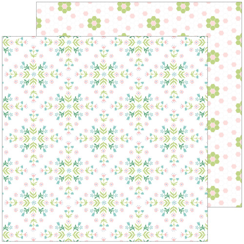 25 Pack Happy Blooms Double-Sided Cardstock 12"X12"-Together PFHAP12-6321 - 736952870865