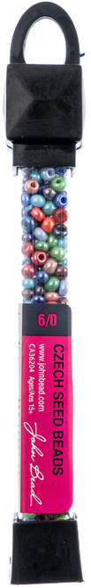 3 Pack - John Bead Czech Seed Beads 24g-6/0 Gumballs - 63210001-0370 - 623840878495