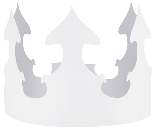 2 Pack Hygloss Crowns 24/Pkg-White H65243