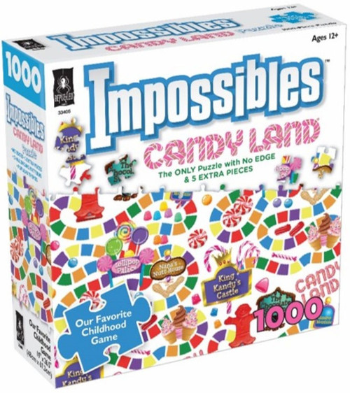 BePuzzled Impossibles Jigsaw Puzzle 1000 Pieces 19"X26.5"-Candy Land 33932 - 023332339327