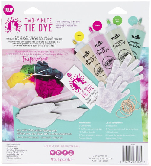 Tulip Two-Minute Tie-Dye Color Kit 4/Pkg-Fruit Punch 43189