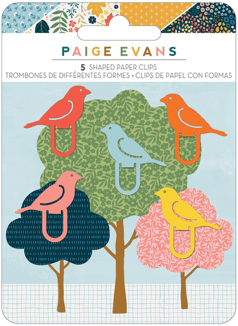 Paige Evans Bungalow Lane Metal Clips-Bird PE003641 - 718813460354