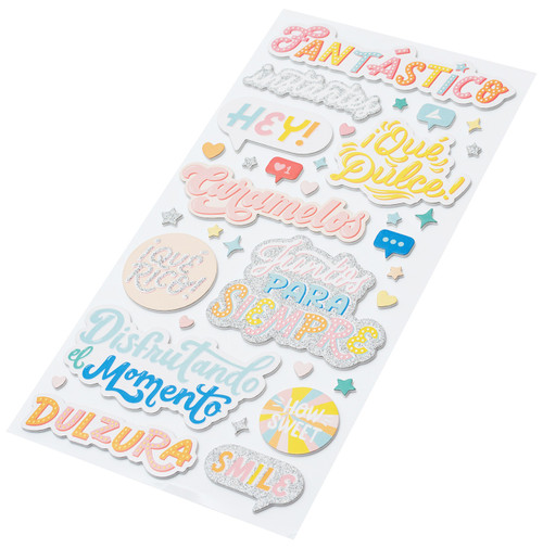 Obed Marshall Fantastico Thickers Stickers 69/Pkg-Smile Phrase OM008125