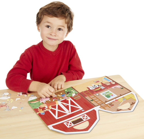 3 Pack - Melissa & Doug Puffy Sticker Play Set-On The Farm 52 Stickers - MD9408 3 Pack - Melissa & Doug Puffy Sticker Play Set-On The Farm 52 Stickers - MD9408
