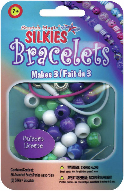 3 Pack Stretch Magic Silkies Bracelets Mini Kit-Unicorn SILKIES3-1121 - 725879108151