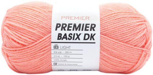 3 Pack - Premier Yarns Basix DK Yarn-Coral - 1142-8 - 847652093789 3 Pack - Premier Yarns Basix DK Yarn-Coral - 1142-8 - 847652093789