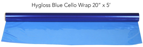 3 Pack - Hygloss Cello-Wrap Roll 20"X5'-Blue - H7600-7606
